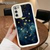 Phone Case: 2D Flat Samsung Galaxy A34 A35 M05 M06 S20 S22 S21 FE Plus 5G Tiered Protective Case, Watercolor Starry Sky, Christmas and Halloween Gift