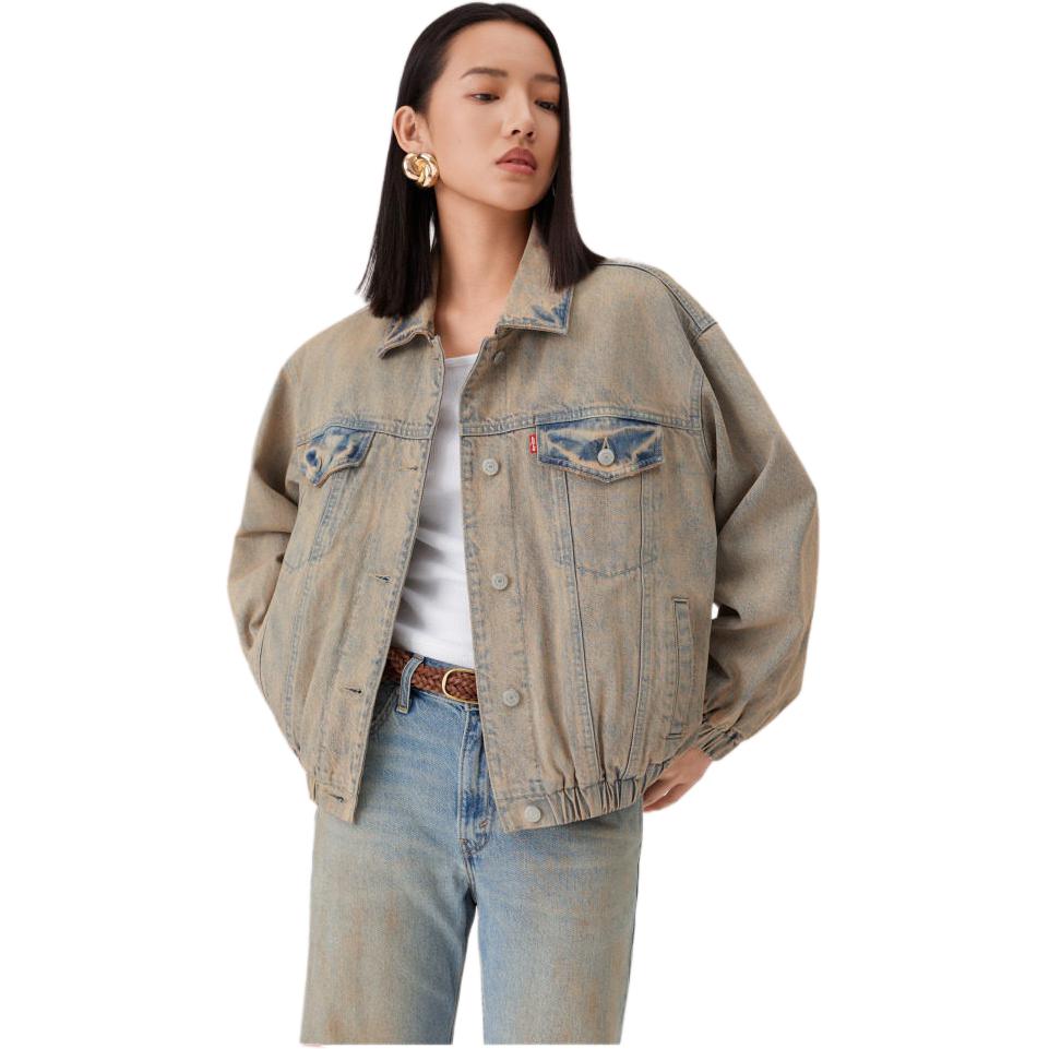 Джинсовая куртка Levis женская весна-лето винтажная однотонная свободная уличный стиль женские куртки 006Q8-0000 S