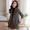 Women's College-Style Blazer & Pleated Skirt Suit Set - 2025 Autumn/Winter Casual High-End JK Uniform Dress