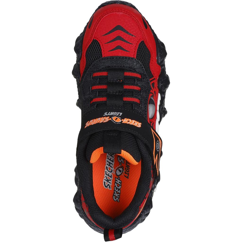 Skechers Scarpe Casual Basse da Ragazzo O-Saurus - Rapid-Dino in Rete, Atletiche, Comode, Antiscivolo, Resistenti, Sneaker per Bambini, Rosso 400119L-RDBK