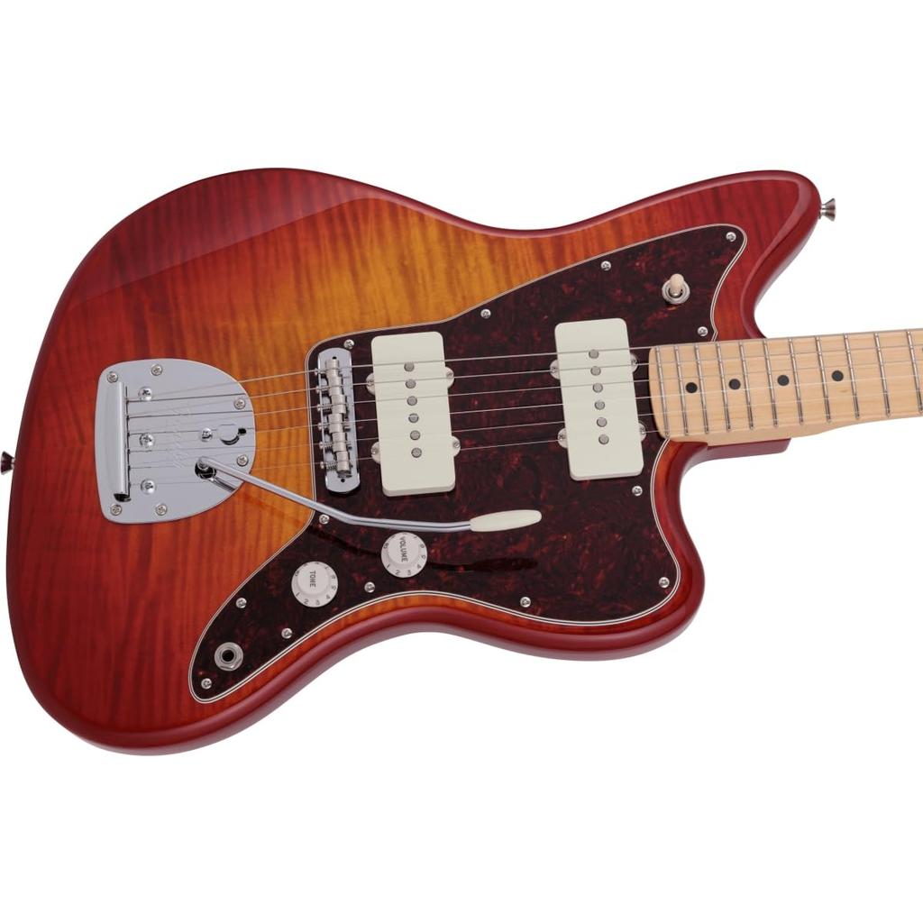 Fender / 2024 Collection Made In Japan Hybrid II Jazzmaster Maple Fingerboard Flame Sunset Orange Transparent [Limited Model]