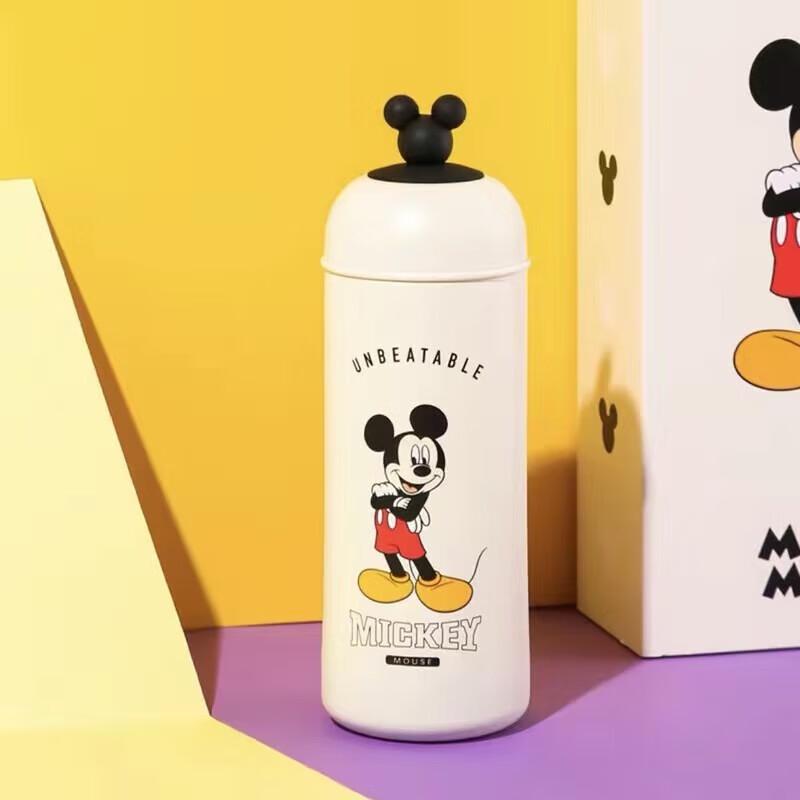 Beddybear Mickey Stainless Steel Straw Bottle, 350ml