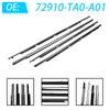 4-Piece Window Seal Set for 08-12 Honda Accord (Part Numbers: 72910-TA0-A01, 72950-TA0-A01)