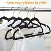 10Pcs Flocked Hanger Home Non-slip Velvet Hangers Elegant Coat Clothes Hanger Strong Durable Racks Hanger