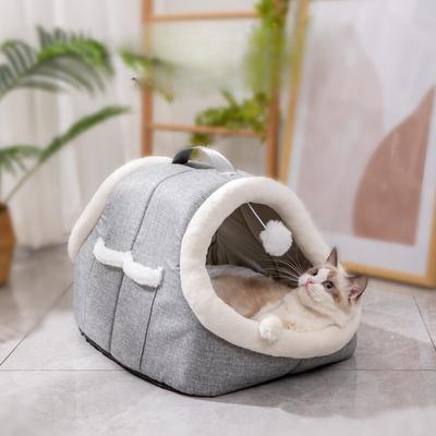 The Cat House Is Warm In Winter and Is Removable and Washable. The Cat House Is An Arched Pet House and The Dog House Is Suitable for All Seasons.