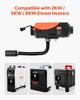 Diesel Heater Intake Pipe Kit, 25mm Car Air Parking Heater Ducting Pipe Hose Tube, Stretchable & Bendable Car Air Intake Filter Silencer Hose Pipes