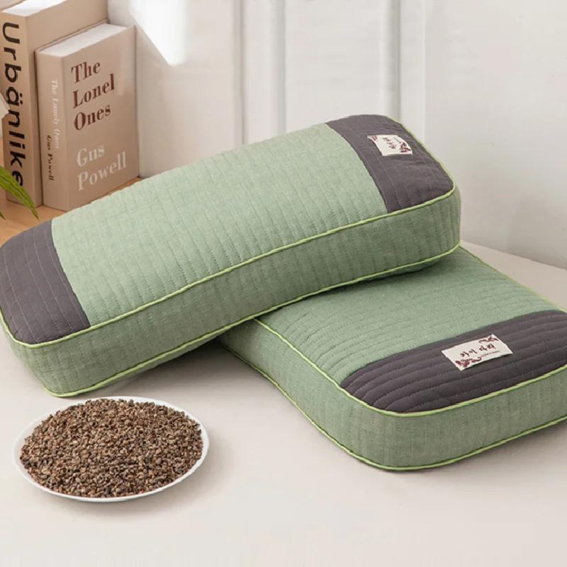 Sobakawa Traditional Buckwheat Standard Size Pillow Organic Cotton with Natural Technology for Cool Sleep Bed Sleep Pillow