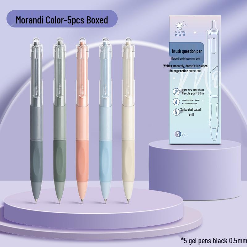 High-Quality Quick-Dry Student Push-Button Pen for Note-Taking & Signing