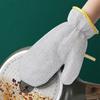 A Pair Of Non Slip Fiber Cleaning Gloves, Reusable, Waterproof, Household Gloves, Suitable For Laundry, Work, Gardening, Kitchen Gloves