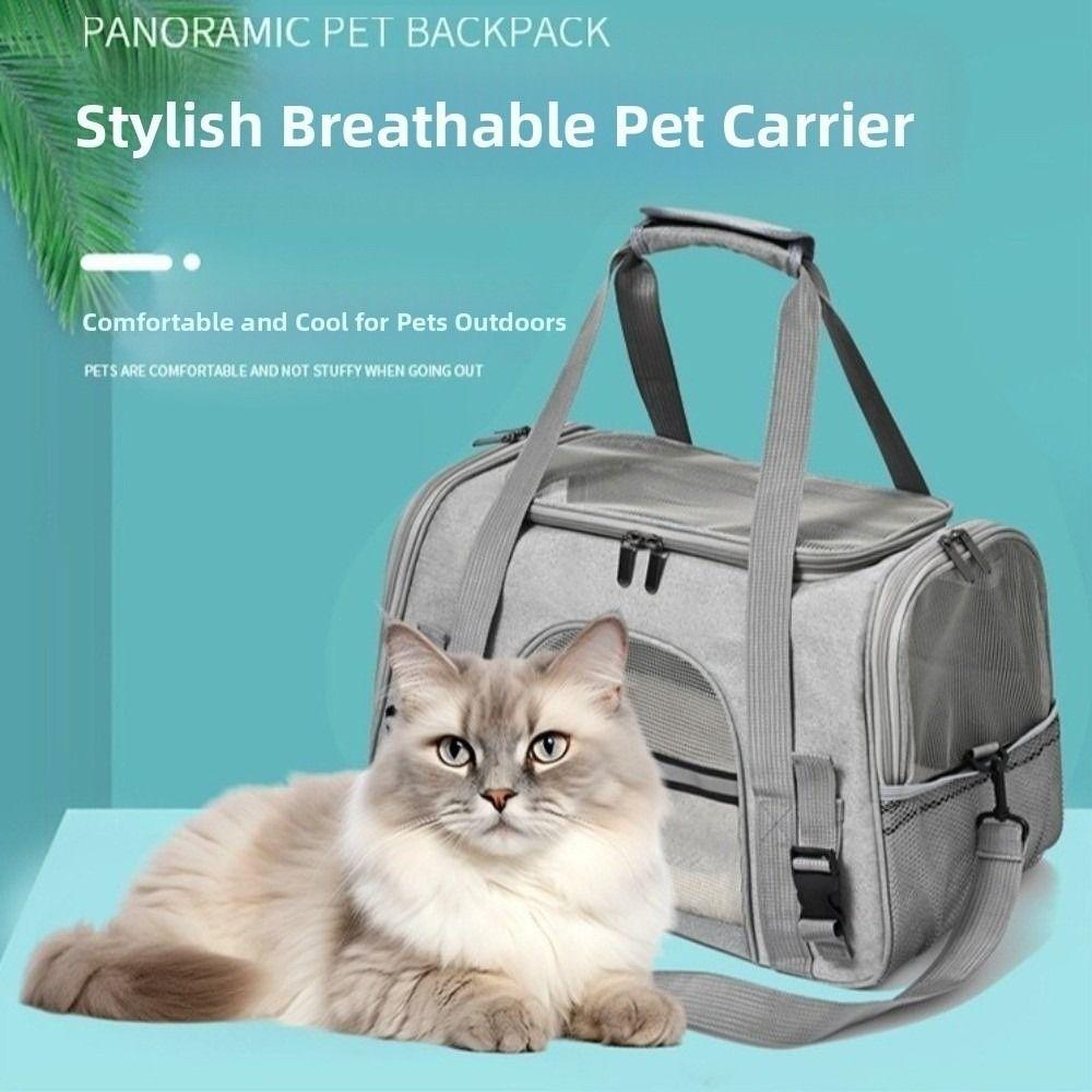 Soft Sided Cat Bag Portable Dog Carrying Case Easy Storage Pet Carrier  for Travel