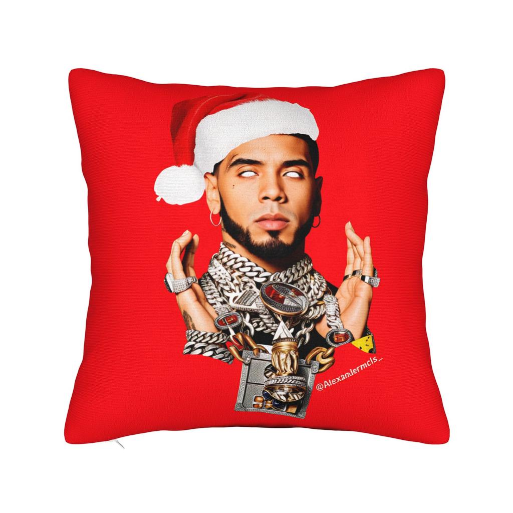 Puerto Rican Rapper A-Anuel AA Pillowcases  Retro Trendy Pillow Case For Sofa Car Home Decor Soft Pillow Cover