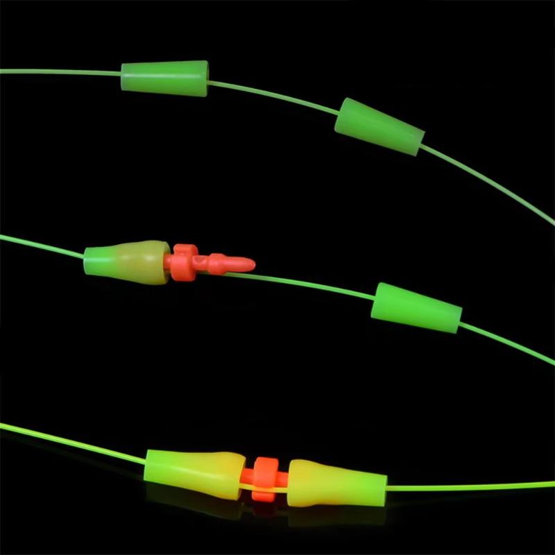 10 Sets Palstic Rock Sea Fishing Anti Wind Bar Cara Rod Bobber Float Stoppers Fishing Tackle Fishing Float Stoppers