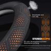 BAGP9 2026 Car Sticker For BMW M X1 X3 X5 X6 E39 E46 E87 E90 E92 F10 F15 F25 F30 Carbon Fiber Suede Leather Car Steering Wheel Cover A