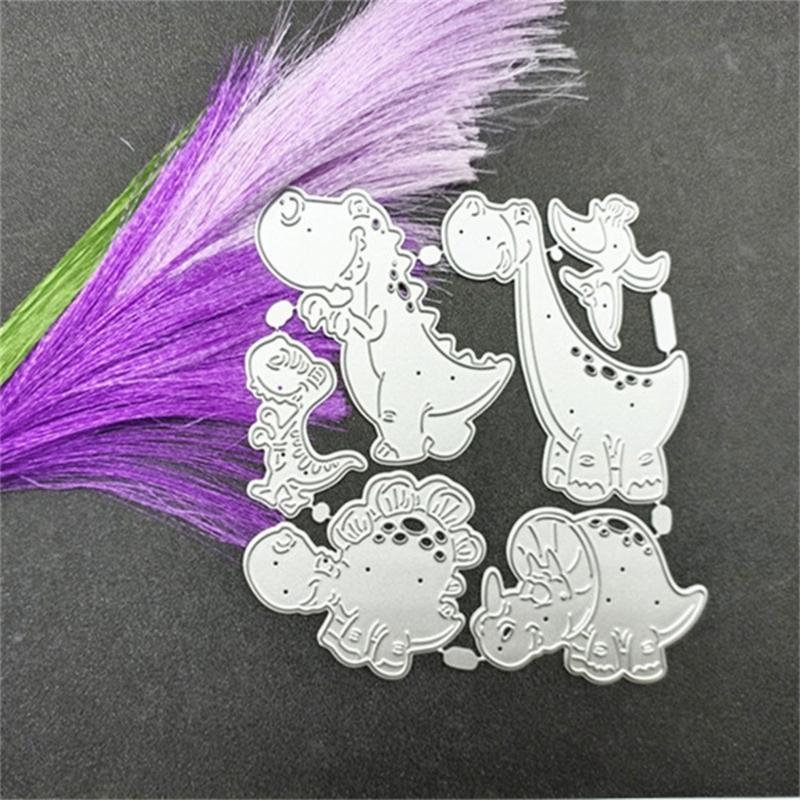 Kovové vykrajovátka Dinosaura Vykrajovátka Šablony DIY Vykrajovací šablona pro Scrapbook Album Papírové karty Ražba Řemesla nejlepší prodej