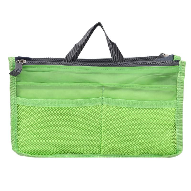 Organizer Insert Bag Women Nylon Insert Organizer Handbag Purse Large Liner Makeup Cosmetic Bag Cheap Female Tote Pouch