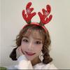 Vánoční čelenka Xmas Elk Horn Bell Flitr Vánoční gumička do vlasů Šťastný Nový Rok Fotorekvizity Veselé Vánoce Dekor Dárky pro děti