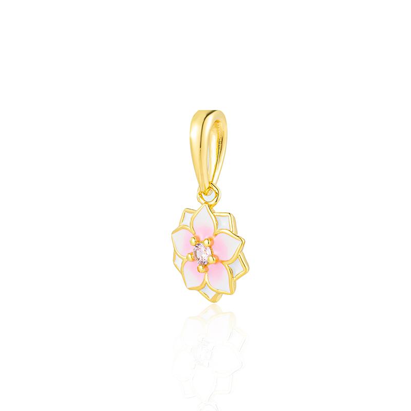 Ensemble de Pendentifs Charms Perles DIY pour Bracelet Argenté Série Fleur Cœur Caméléon Cube Cadeau Bijoux