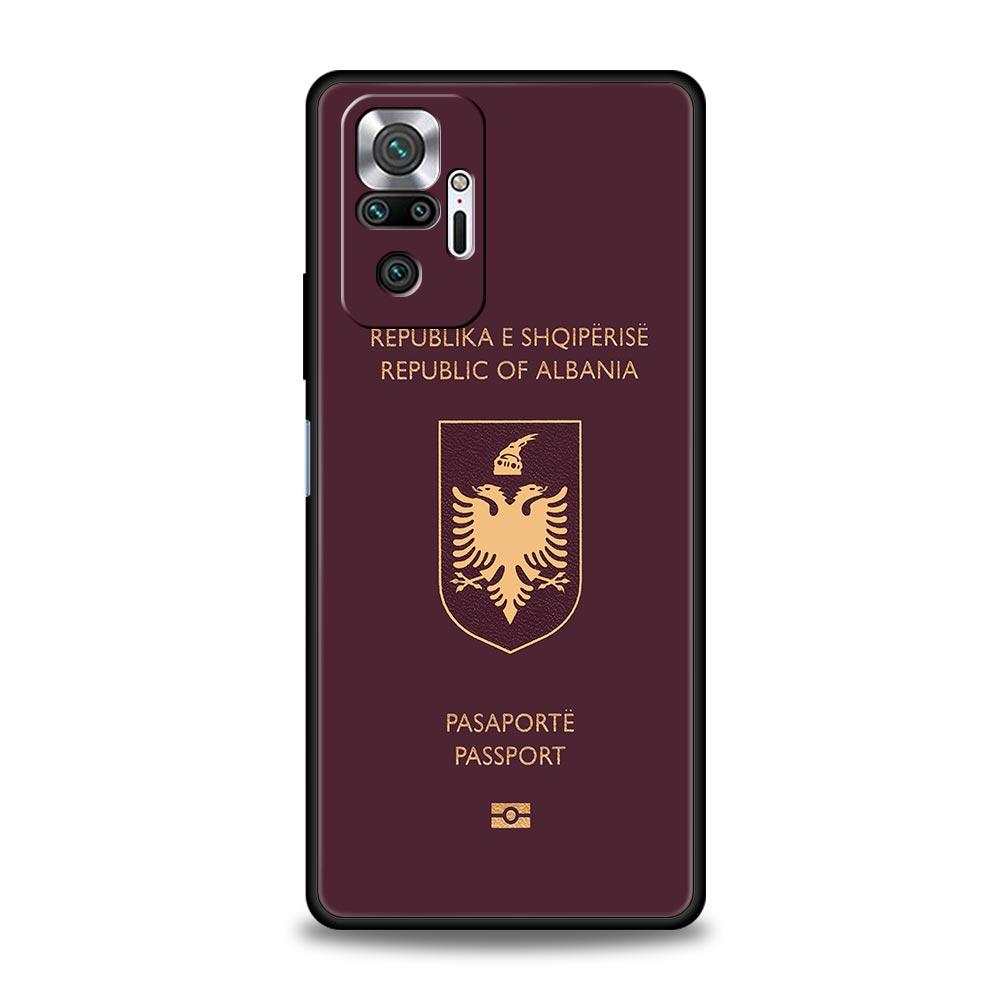 Albania Albanians Flag Phone Case For Xiaomi Redmi Note 14 13 5G 10 11 12 Pro Plus 4G 14C 13C 12C 10C Black Cover