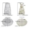 DIY Rabbit Offer Ornament Epoxy Mold Easter Holiday Rabbit Storage Plate Gypsum Silicone Mould Drop Shipping Wholesale