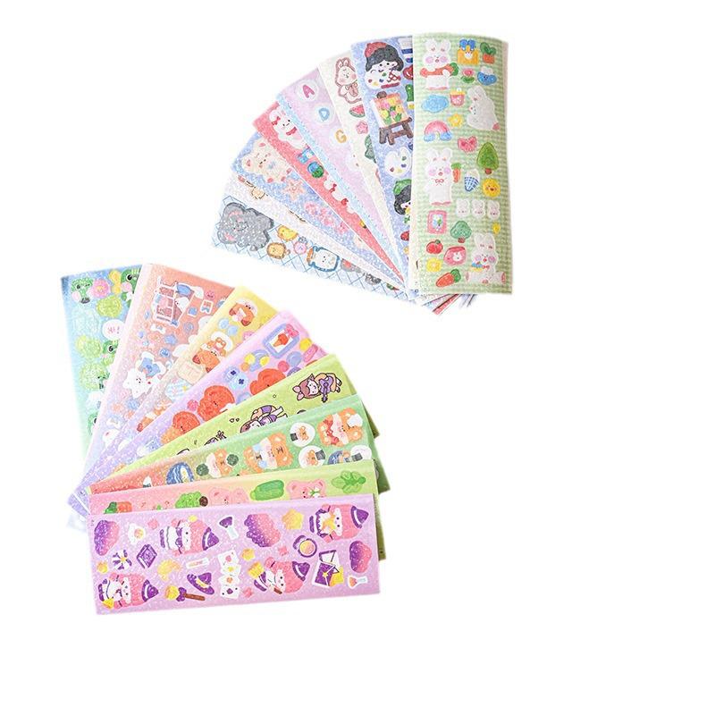 Guka 200 Parça Kore Tarzı Lazer Çıkartma Hediye Paketi - Yüksek Değerli Rastgele Karışım