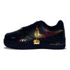 Air Force 1 Leder Abriebfest Niedrig geschnitten Skateboard Schuhe Herren Schwarz Gold FZ0627-010(Team1521-)