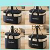 Letter Lunch Bag Insulated Bento Box Carrier Waterproof Large Capacity For Office And School