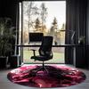 Demon Slayer Printed Round Rug Carpet Chair Rug Area Rug Entryway Doormats,for Office Chair Living Room Bedroom Kitchen Room.