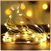 "8-Function Copper Wire LED String Lights with Remote - Christmas Holiday Decoration"