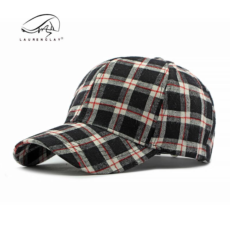 Fashion Plaid Cap Women Spring Summer Autumn Outdoor Sunscreen Visor Hard Top Baseball Cap Men's Tide