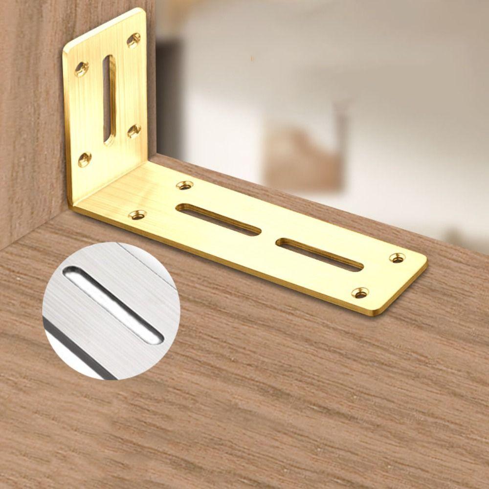 Stainless Steel Corner Brackets L-Shaped Bracket Fastener Fastener Joint Bracket Furniture