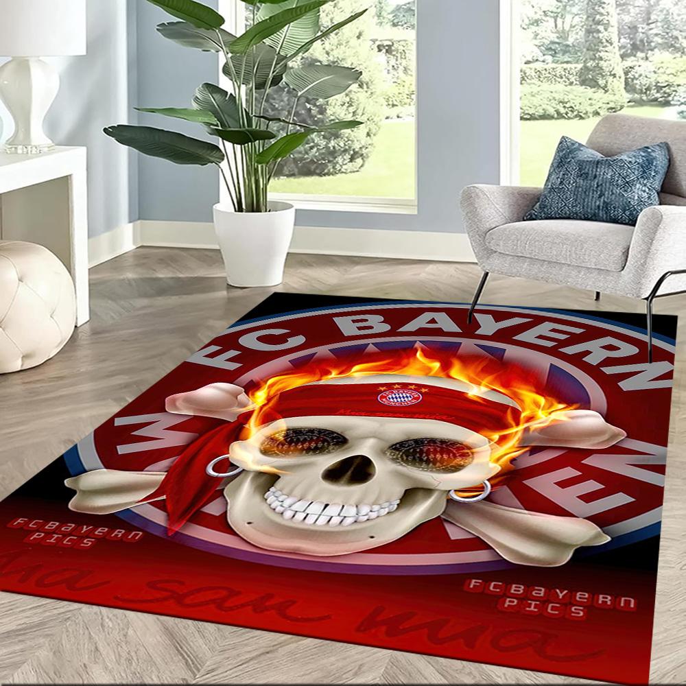 Bayern Munich Carpet Suitable for Foyer Living Rooms Playrooms Dormitory Antislip Carpet Decorate Offices Perfect Birthday/Christmas Gift Idea