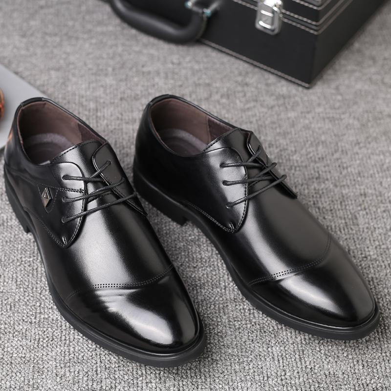 Men Dress Lace-Up Shoes Top Quality Pointed Toe Flat Men Formal Shoes Men Business Shoes JZ-3625-5