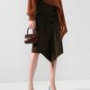 By Far Mini Series Vintage Crocodile Pattern Flap Leather Shoulder Crossbody Tote Bag Women bags Brown 18FWMINANEDSMA