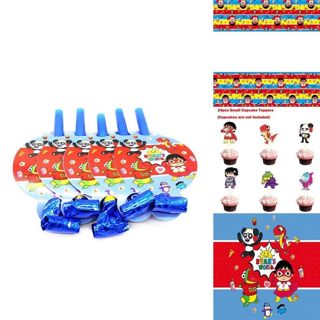 Decoration Ryans Party Tableware Paper Plate Banners Kids Birthday