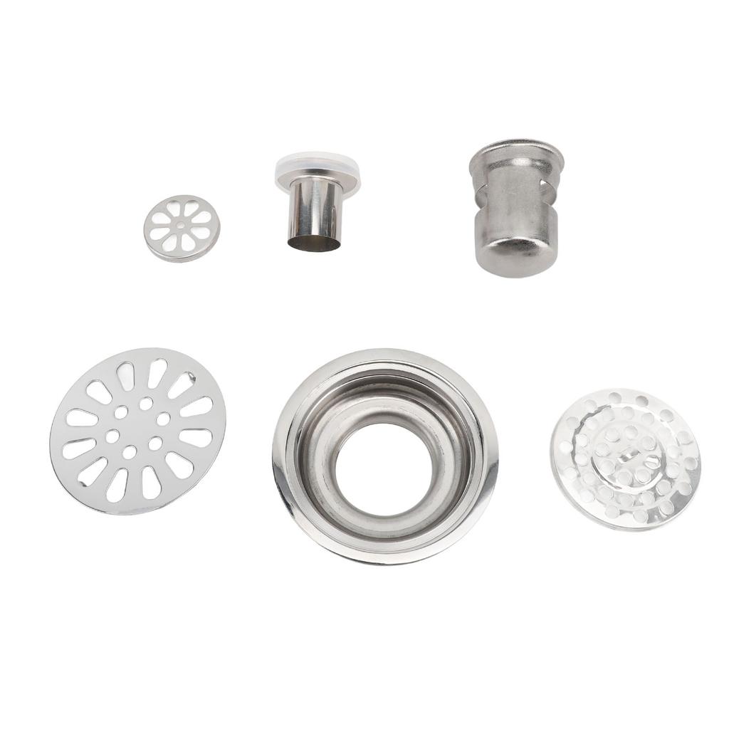 Floor Drain 3.5 Inch Stainless Steel Odor Resistant Deep Water Sealing Round Shower Drain Kit for Kitchen Bathroom