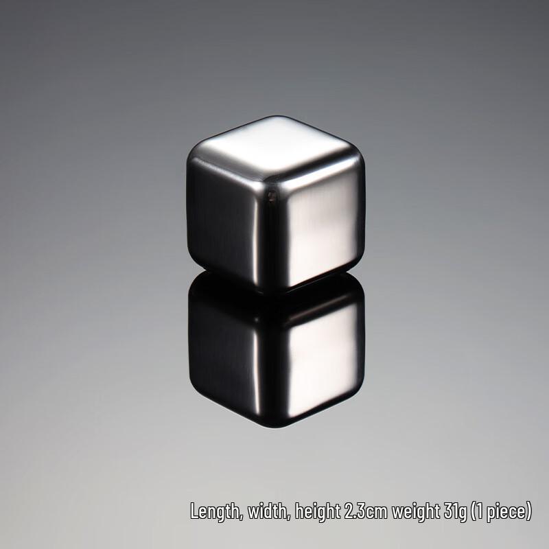 ZISIZ Iridescent Metal Reusable Ice Cubes