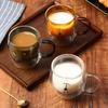 250ml Cartoon Bear Double Wall Glass Cup - Cute Thermal Coffee Milk Juice Mug, Creative Insulated Gift for Home & Office