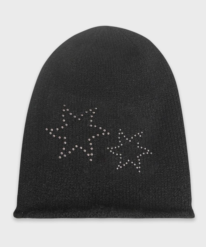 CHICKS Starfish Stud Beanie Brown