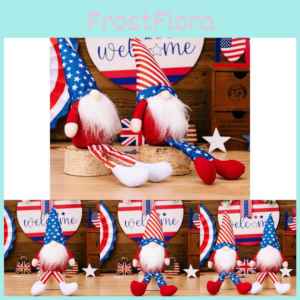 Neuer Amerikanischer Unabhängigkeitstag Gestreifter Stern Hängender Wichtel Plüschfigur Geschenk