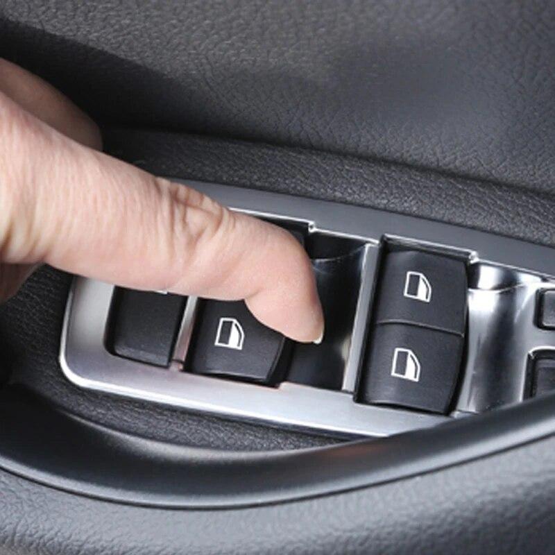 Car Window Switch Lift Panel Button Frame Trim Cover Stickers Decoration Interior Accessories For BMW X1 F48 F49 X2 F39 2016-22