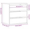 Artisan Oak Chest of Drawers 60 x 41 x 58 cm Engineered Wood