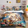 Moonlit Owl Charm. Bedding Sets Duvet Covers Pillowcases(1* Duvet Cover 2* Pillowcases Without Duvet Insert)