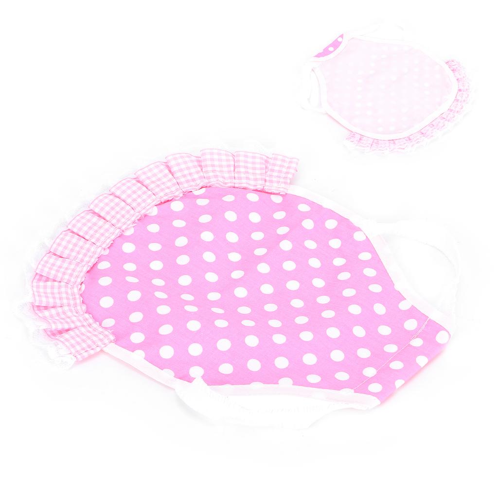 Hühnersattel Hennen-Schürze Federfixierer Flügel-Rückenschutz Hennen-Schürze mit elastischen Bändern Pinke Punkte