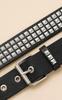 [Lamerry] Studded Belt, Unisex, Punk, Jeans, Y2K, American Casual, Stylish, Streetwear, Bling Bling, 115cm, Black