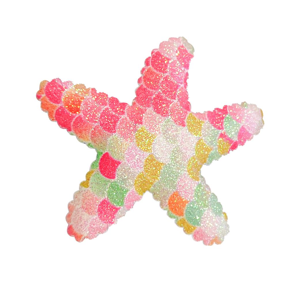 Seestern Haarspangen Pailletten Glitzer Seestern Haarspangen Funkelnde Krokodilklemmen Niedliche Meerjungfrau Accessoires für Frauen Mädchen