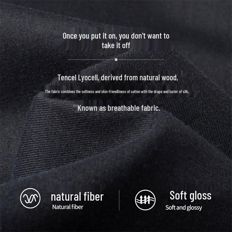 Dancing with Wolves Men's Modal-Lyocell Blend Cropped Casual Pants