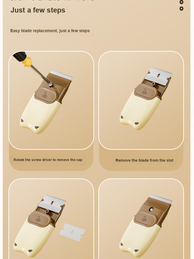 3 pcs Kitchen Scoop Scraper - Convenient Small Scoop Cleaning Gadget Multi-functional Cleaning Tool for Stain Removal and Glue