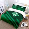 Werder Bremen Set Biancheria da Letto Verde Copripiumino Federe Decorazione per la Casa (1 * Copripiumino 2 * Federe, senza piumino)
