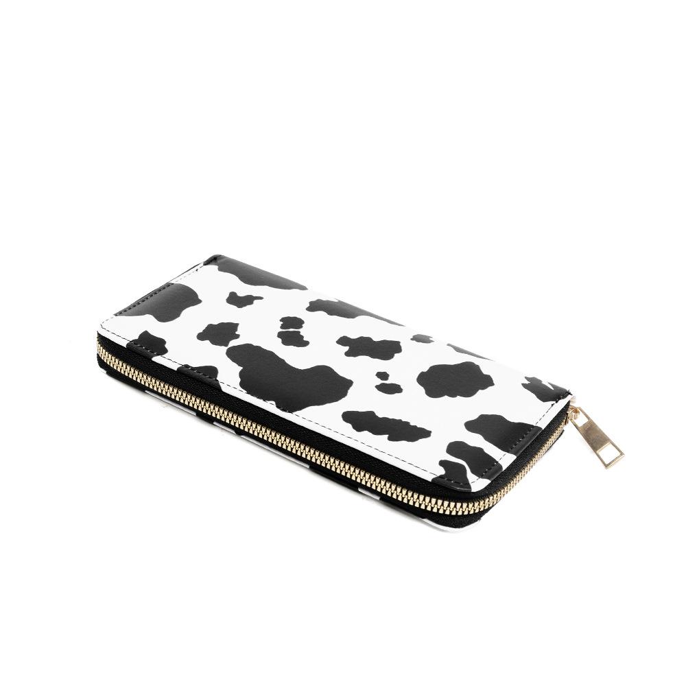 Long Wallet Women's Wallet Zipper Wallet New High-end Feel Bag PU Card Holder Leather Clutch