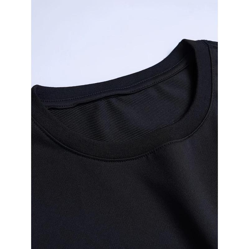 "The Struggle Is Real" Graphic T-Shirt - Slightly Elastic, Round Neck, Short-Sleeve Casual Tee for Men, Perfect for Gym or Casual Attire, Comfort Fit
